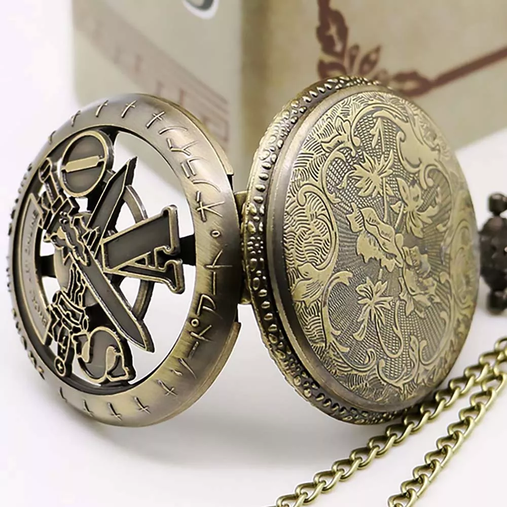 Sword Art Online Reloj de Bolsillo Vintage Collar