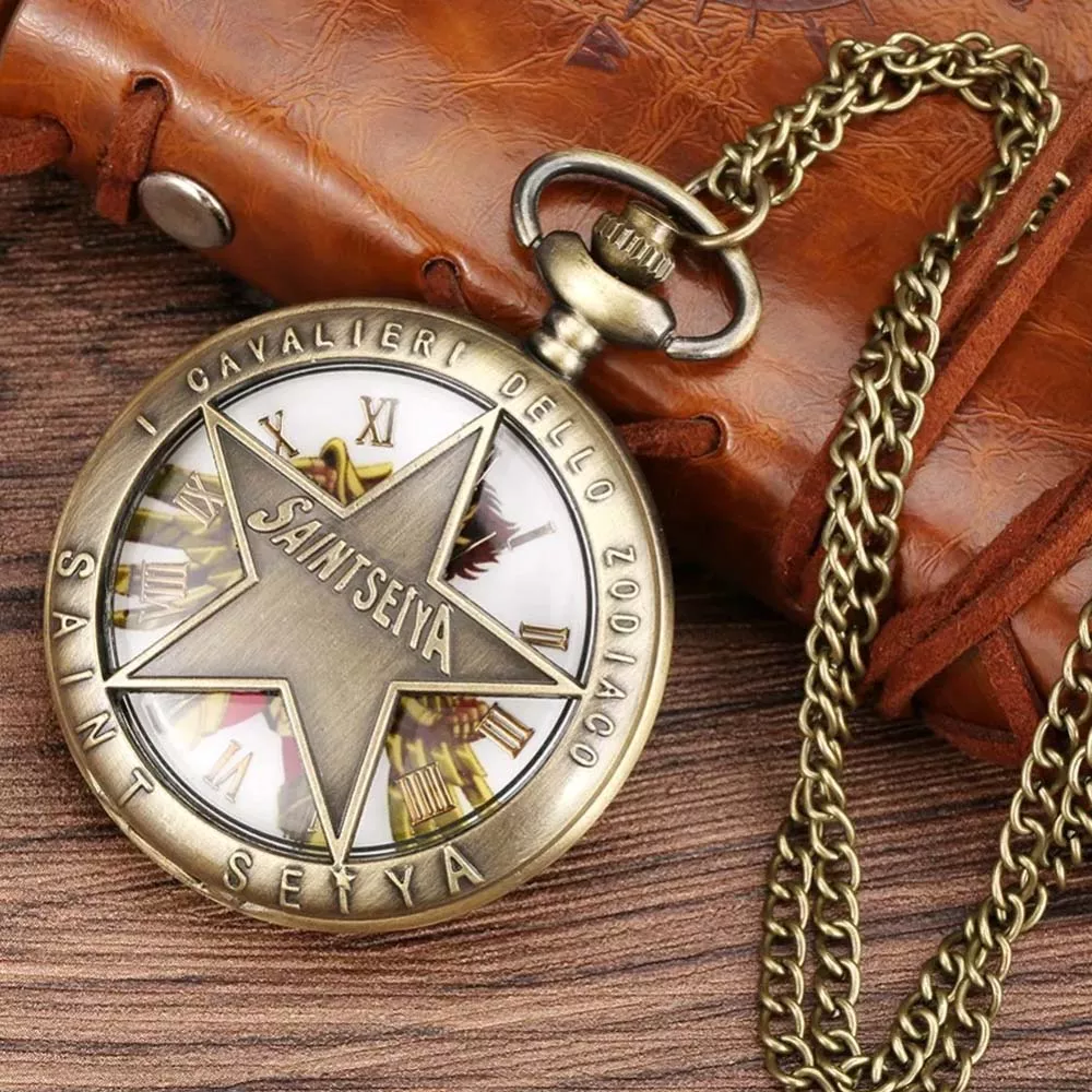 Saintseiya Reloj de Bolsillo Vintage Collar