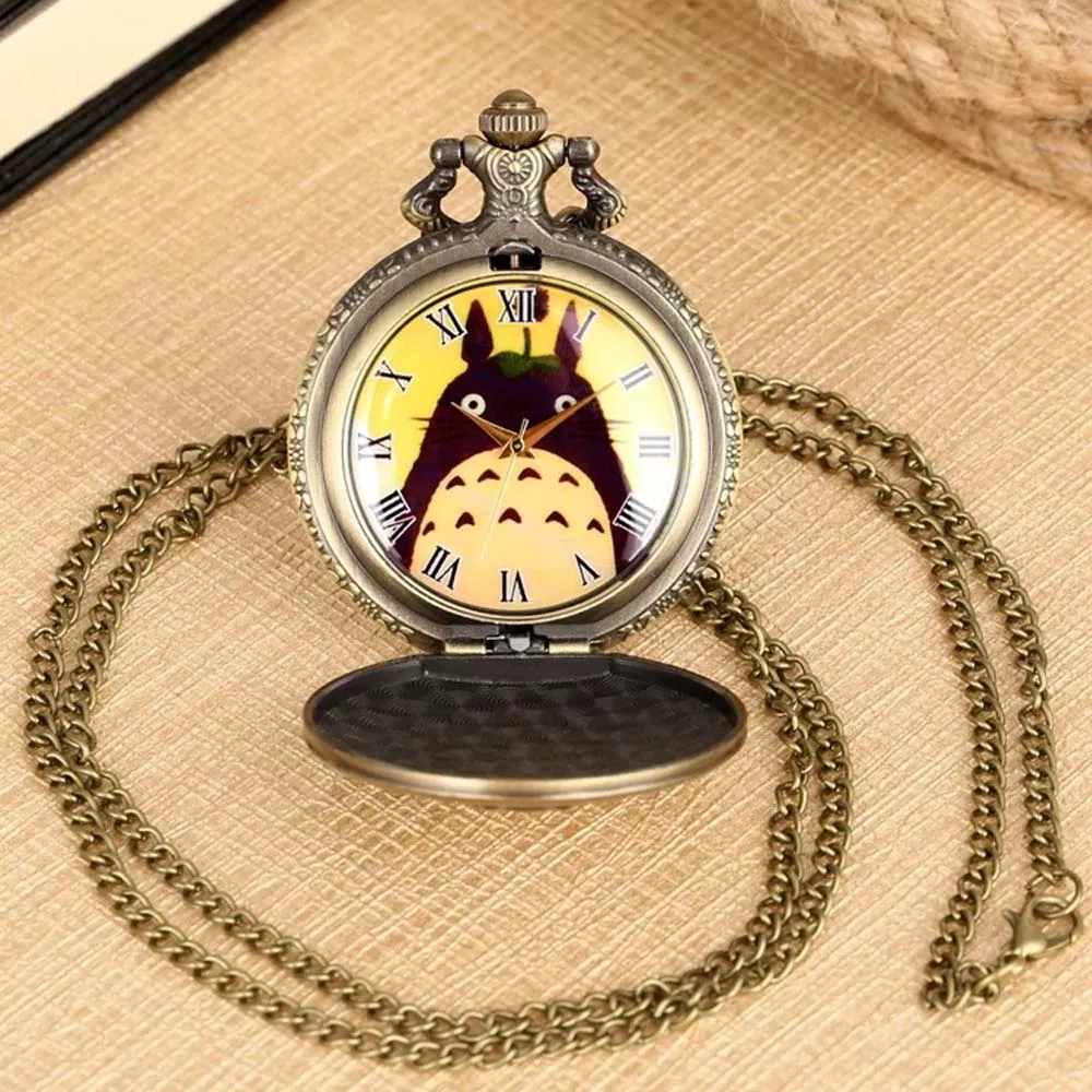 Mi Vecino Totoro Reloj de Bolsillo Vintage Collar