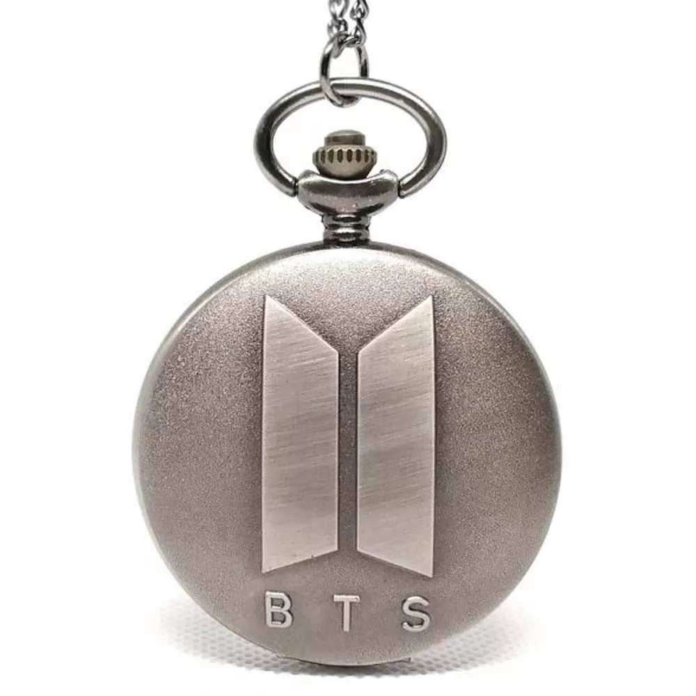 BTS ARMY Plateado Reloj de Bolsillo Vintage Collar