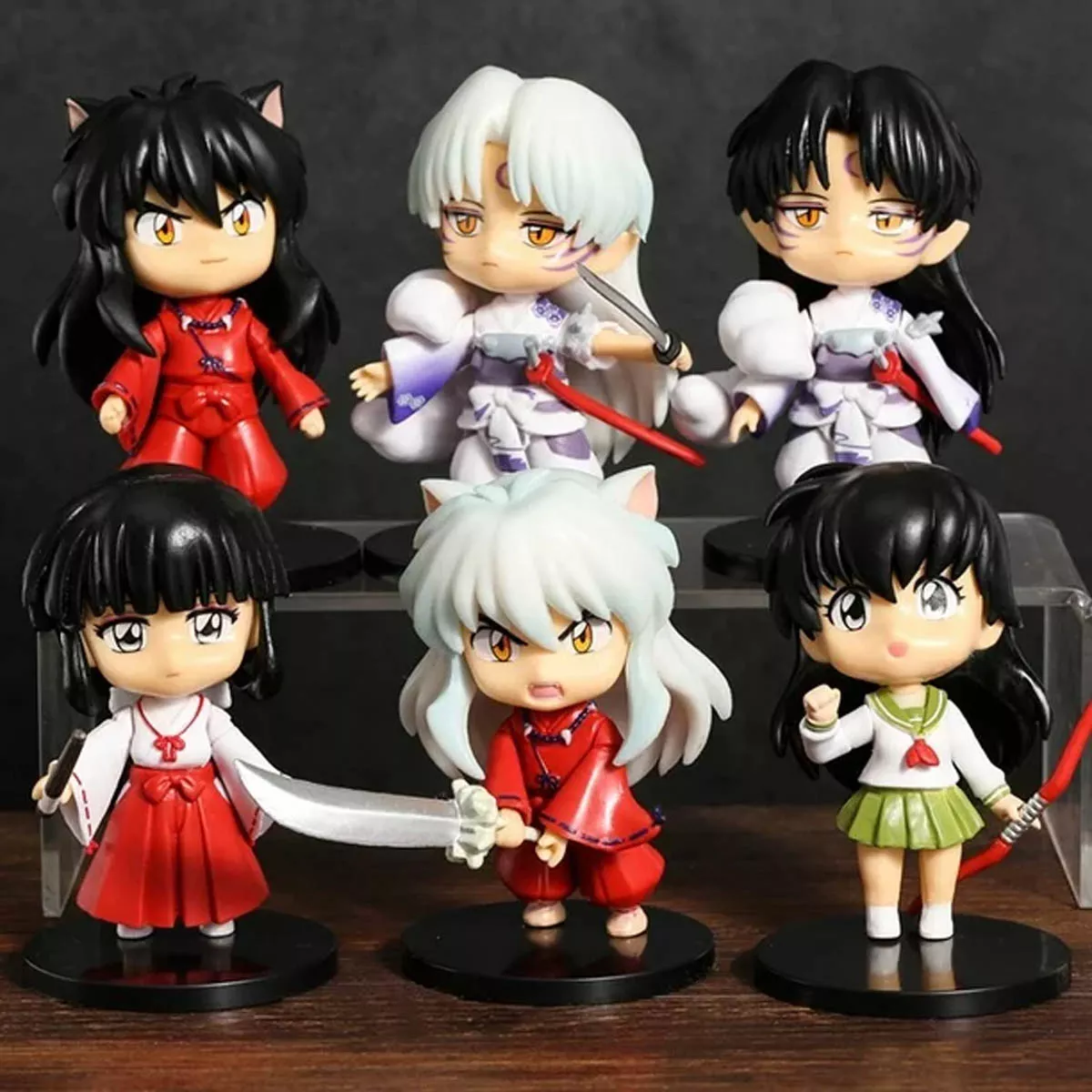 Inuyasha Set 6 Pz Figuras 10cm PVC Precio x Unidad