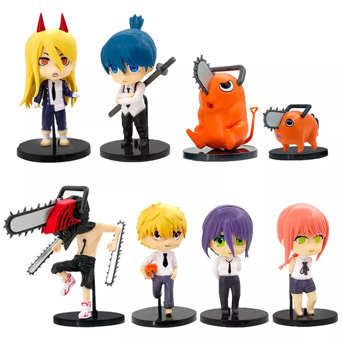 Chainsaw Man Set 8 Pz. 10 cm PVC Precio Por Unidad