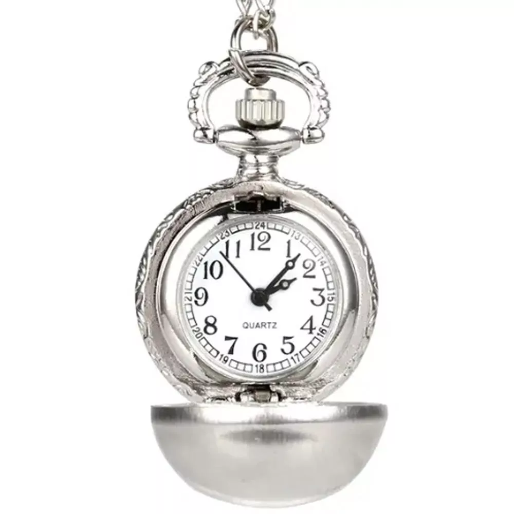 Harry Potter Snitch Plateado Reloj de Bolsillo Vintage Collar M5