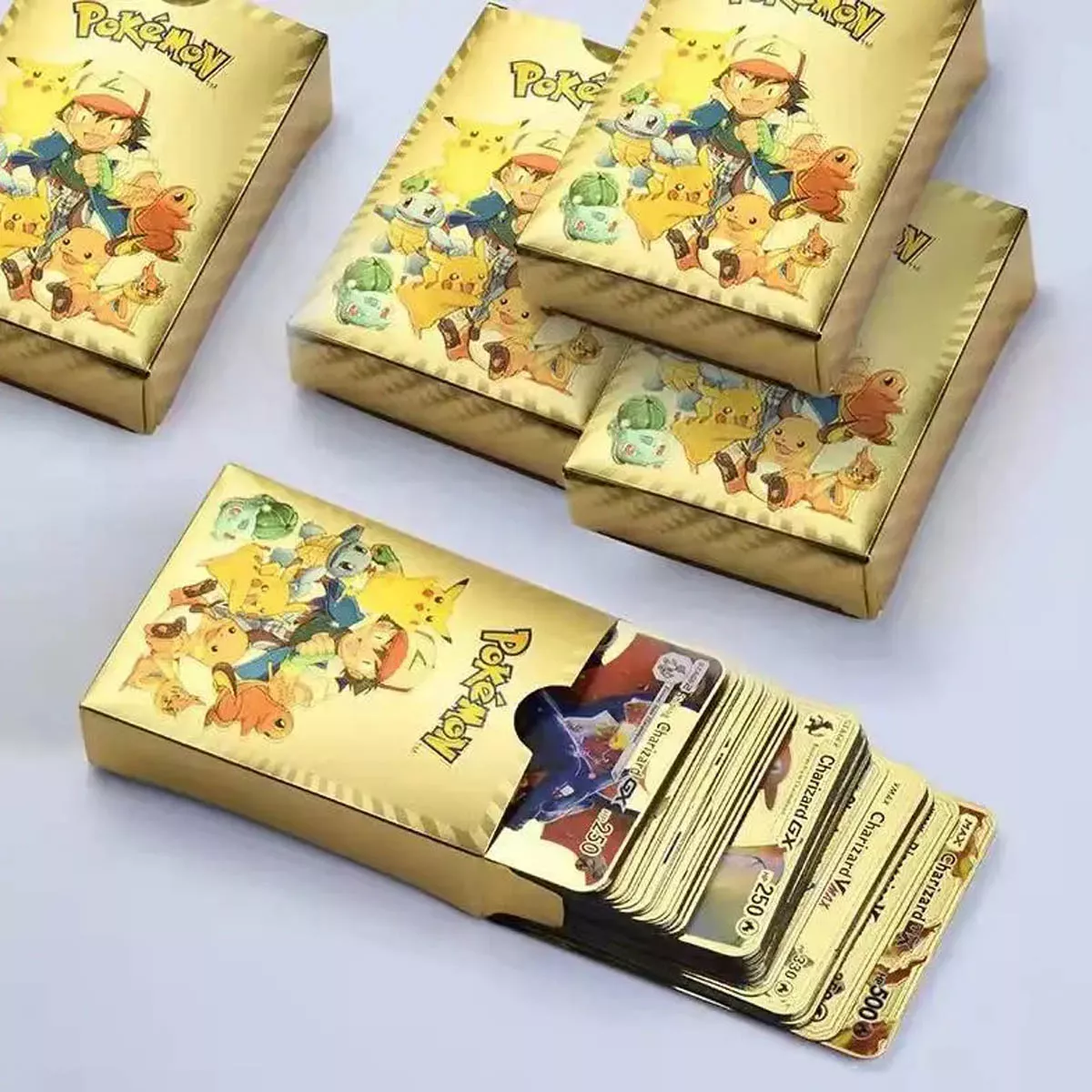 Pokemon Cartas Doradas Vmax GX Caja 50 unidades