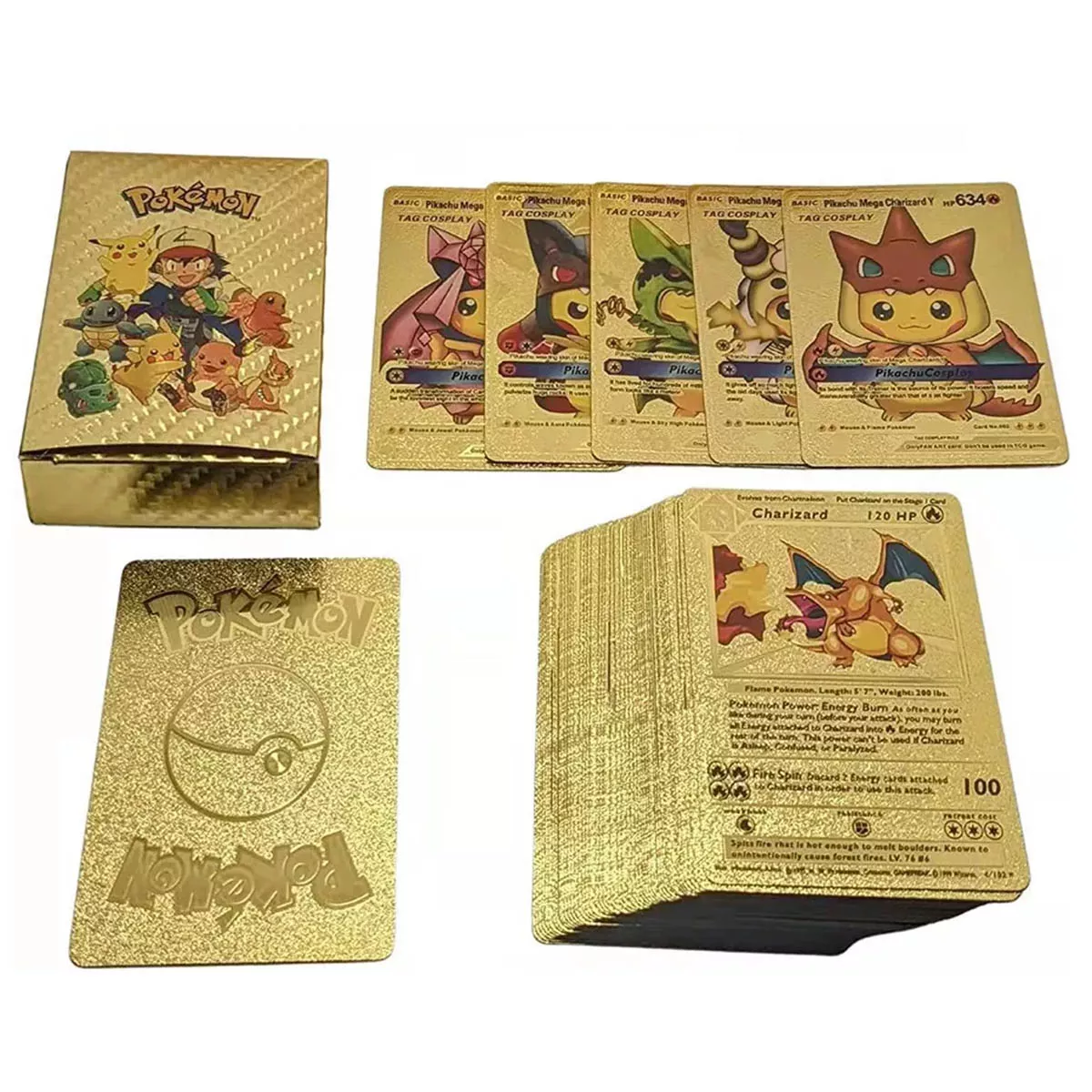 Pokemon Cartas Doradas Vmax GX Caja 50 unidades