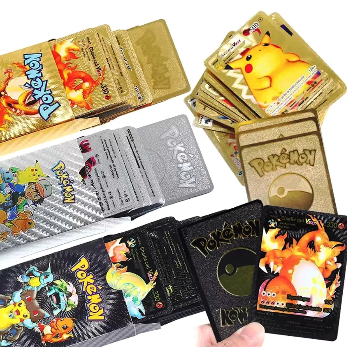 Pokemon Cartas Doradas Vmax GX Caja 50 unidades