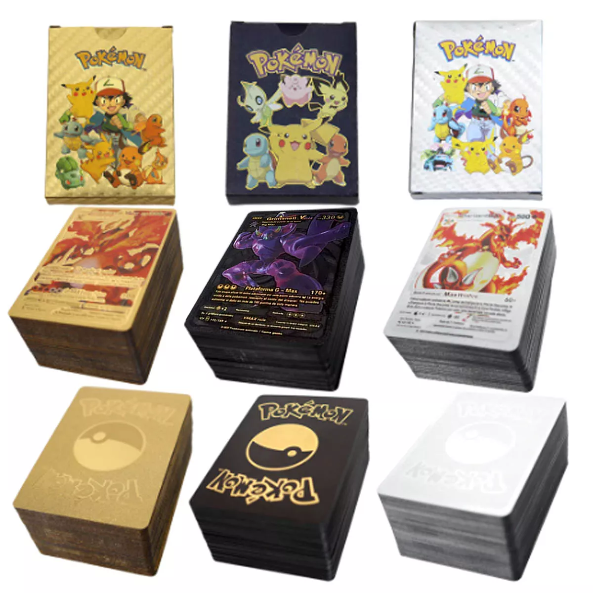 Pokemon Cartas Doradas Vmax GX Caja 50 unidades