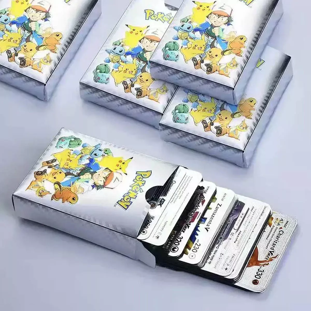 Pokemon Cartas Plateadas Vmax GX Caja 50 unidades