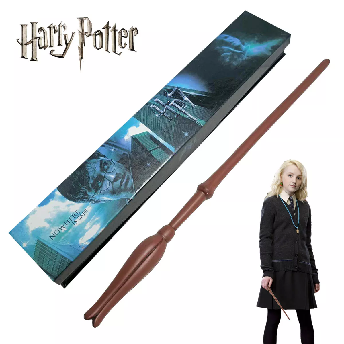 Harry Potter Varita Luna Lovegood 34cm Incluye Caja