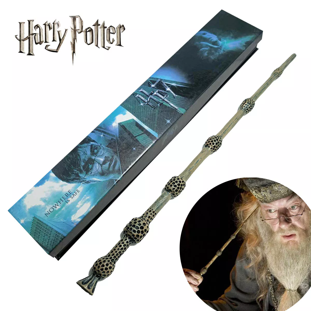 Harry Potter Varita de Sauco Albus Dumbledore 34cm Incluye Caja