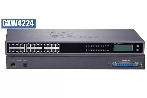 GATEWAY GXW4224 GRANDSTREAM GATEWAY VOIP ANALÓGICO FXS DE ALTA DENSIDAD GXW4224