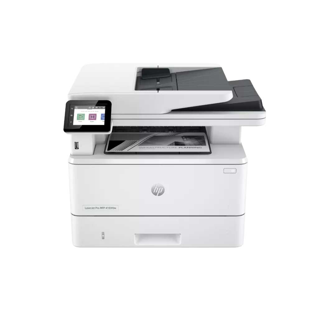 IMPRESORA HP LASERJET PRO 4103FDW MFP MONOCROMATICA FULL DUPLEX WIRELESS 42PPM PAN 2 LINEAS 80K