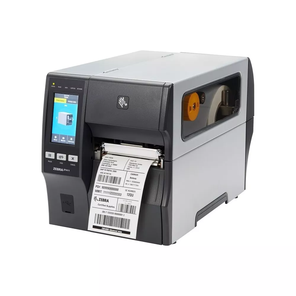 IMPRESORA DE ETIQUETAS ZEBRA ZT411 INDUSTRIAL PRINTER 4PULG PRINT WIDTH  203 DPI PRINT RESOLUTION