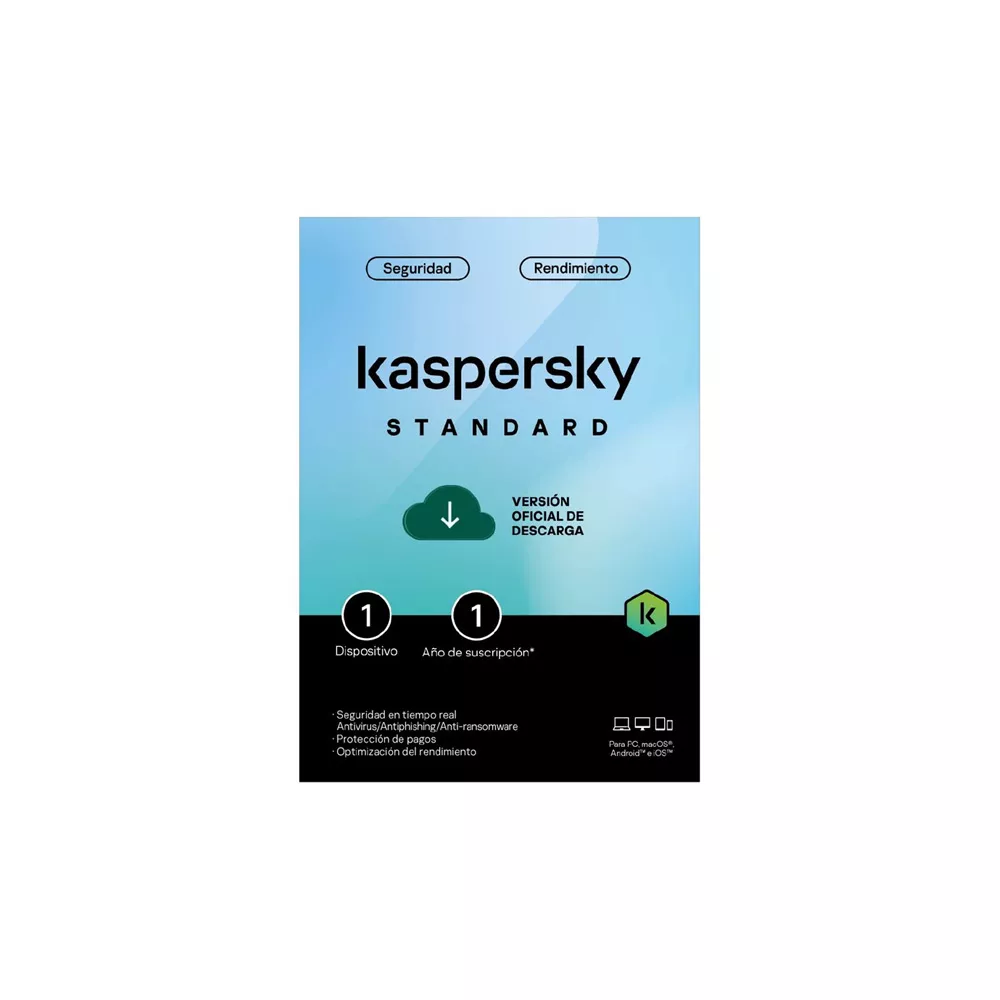 LICENCIA KASPERSKY KL1041DDAFS STANDARD   1 DISPOSITIVO   1 ANO   BASE