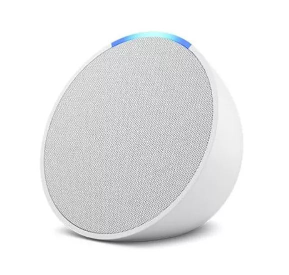 Amazon Echo Pop | Altavoz inteligente wifi y Bluetooth con Alexa, de sonido potente y compacto