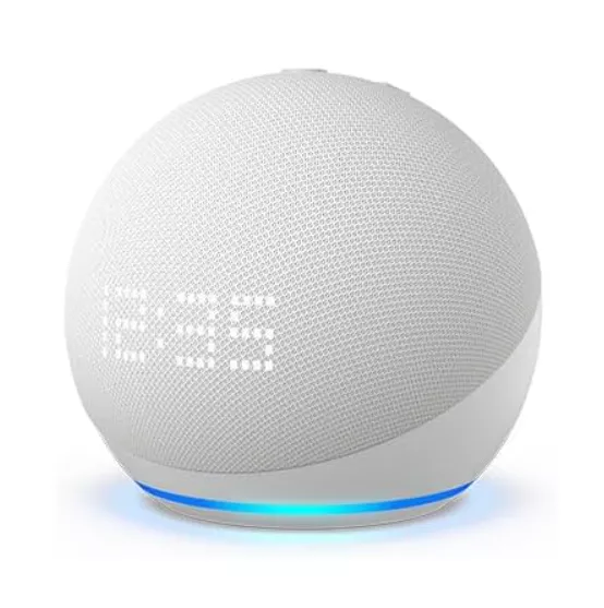 Amazon Echo Dot 5th Gen con Reloj - Asistente Virtual Alexa