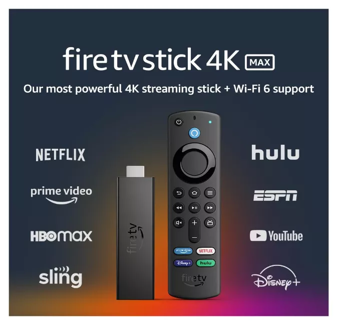 2021 Fire TV Stick 4K Max + Wi Fi 6 - 1era Gen