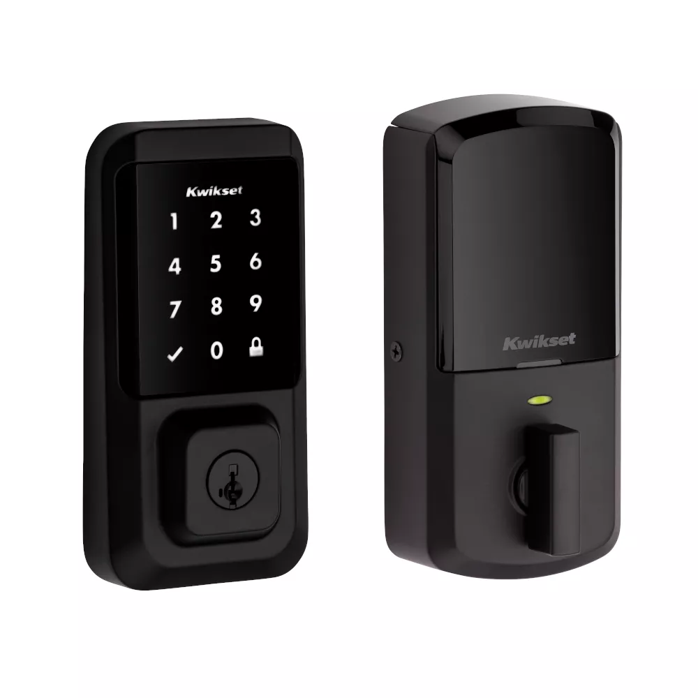 CERRADURA KWIKSET HALO SMART CON CODIGO 250 USUARIOS TACTIL HISTORIAL NEGRO MATE