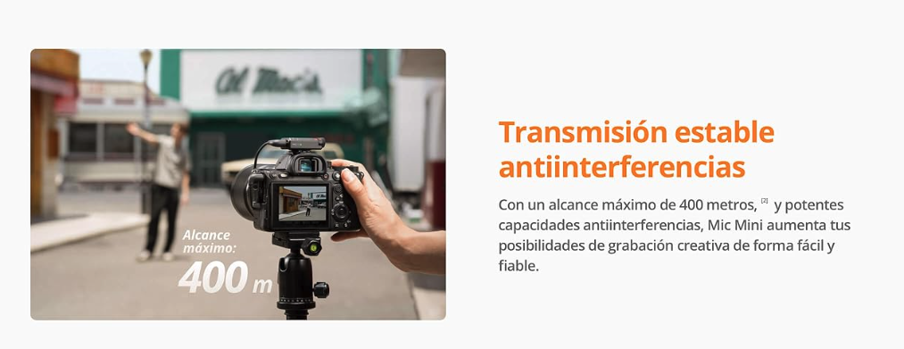 dji mic mini 2tx+1rx+estuche de carga 