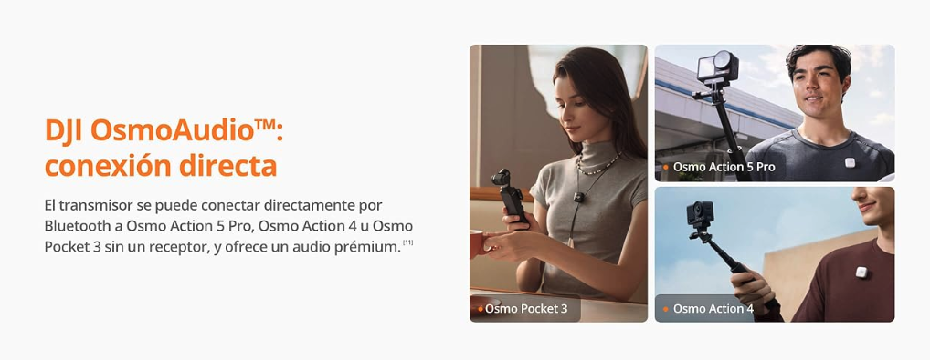 dji mic mini microfono inalambrico compatible con osmo 